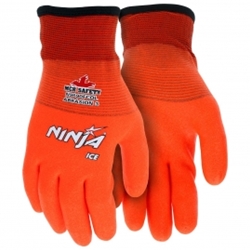 Ninja® Ice Fully Coated Orange gloves