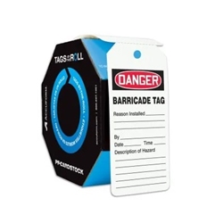 Danger Barricade Tag