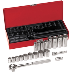 3/8-Inch Drive Socket Wrench Set, 20-Piece