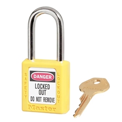 Master Lock® No. 410 Zenex™ Thermoplastic Safety Padlock, Keyed Different