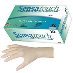 Sensatouch latex gloves powdered L