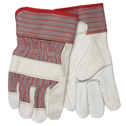 Cow Grain Leather Palm Gloves - Pair