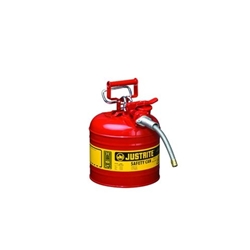 2-Gal. AccuFlow™ steel safety can w/ 5/8" hose Red