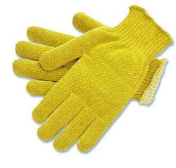 Kevlar/cotton string knit gloves heavy weight S