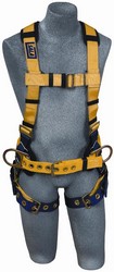 Construction vest style harness w/ tongue-buckle legs Universal